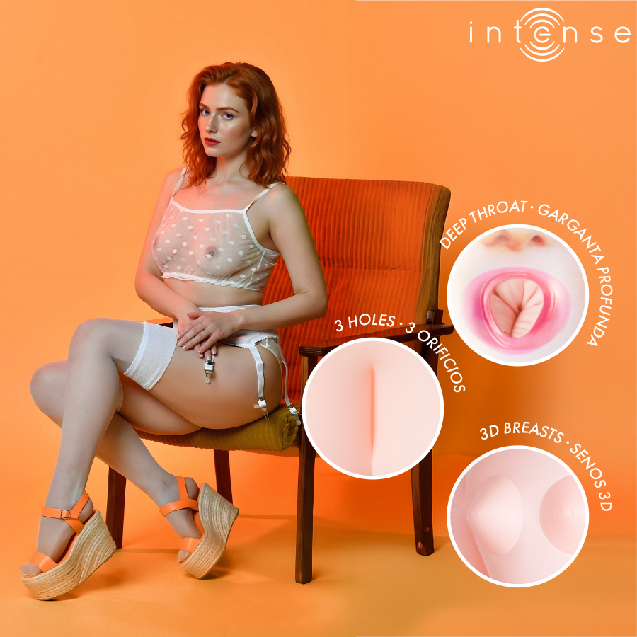 BAMBOLA GONFIABILE, REALISMO 3D, TRE APERTURE FUNZIONALI