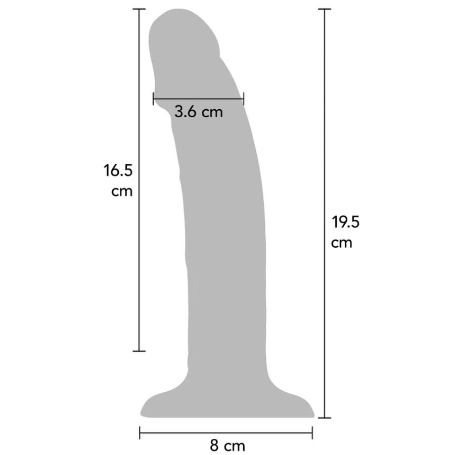 DILDO VIBRANTE REALISTICO IN SILICONE, 10 MODALITÀ DI VIBRAZIONE, IMPERMEABILE, 19,5 CM
