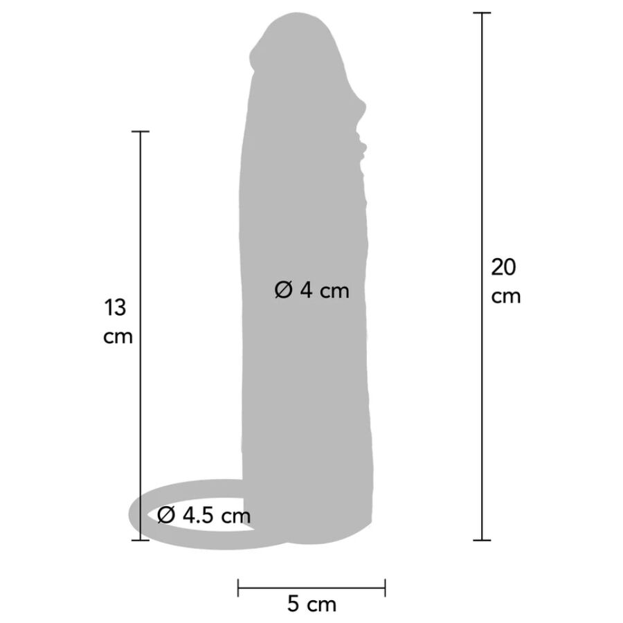 GUAINA VIBRANTE IN SILICONE, 10 MODALITÀ DI VIBRAZIONE, TELECOMANDO WIRELESS, 20 CM