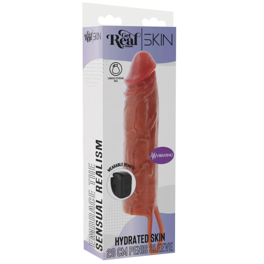 GUAINA VIBRANTE IN SILICONE, 10 MODALITÀ DI VIBRAZIONE, TELECOMANDO WIRELESS, 20 CM