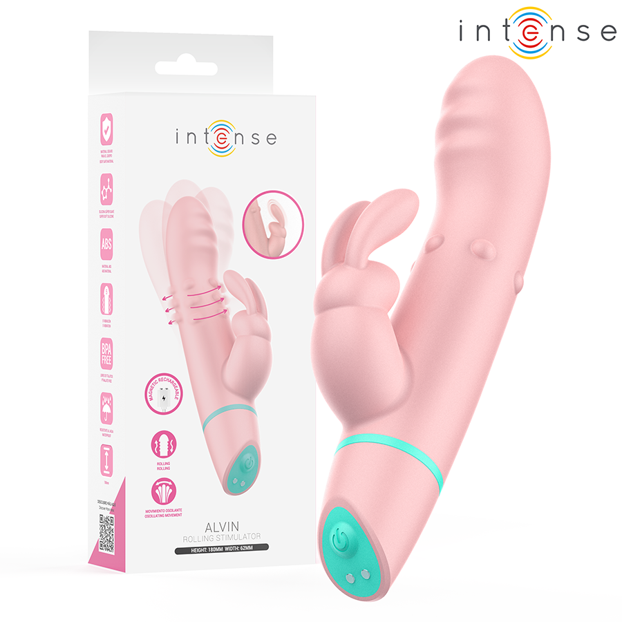 STIMOLATORE OSCILLANTE CON RABBIT, MOVIMENTO ROTANTE AVANZATO, 5 MODALITÀ VIBRAZIONE