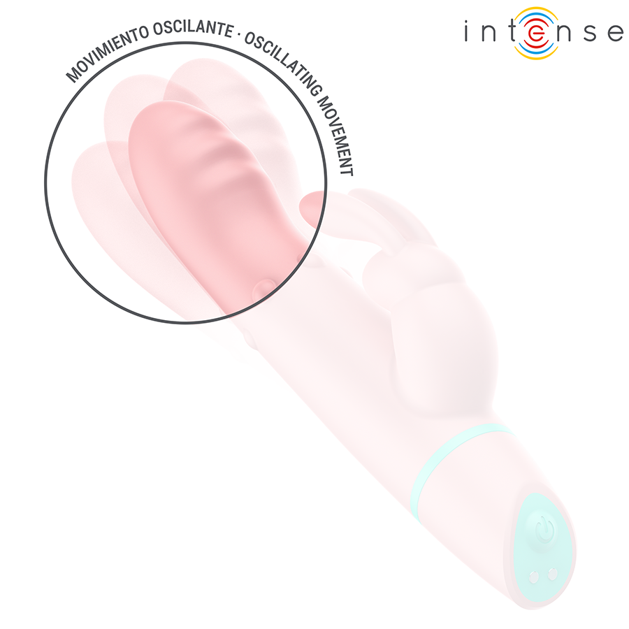 STIMOLATORE OSCILLANTE CON RABBIT, MOVIMENTO ROTANTE AVANZATO, 5 MODALITÀ VIBRAZIONE