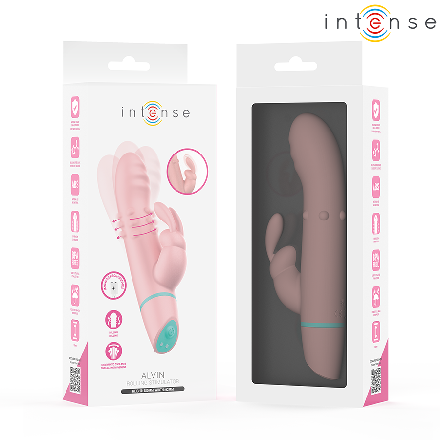 STIMOLATORE OSCILLANTE CON RABBIT, MOVIMENTO ROTANTE AVANZATO, 5 MODALITÀ VIBRAZIONE
