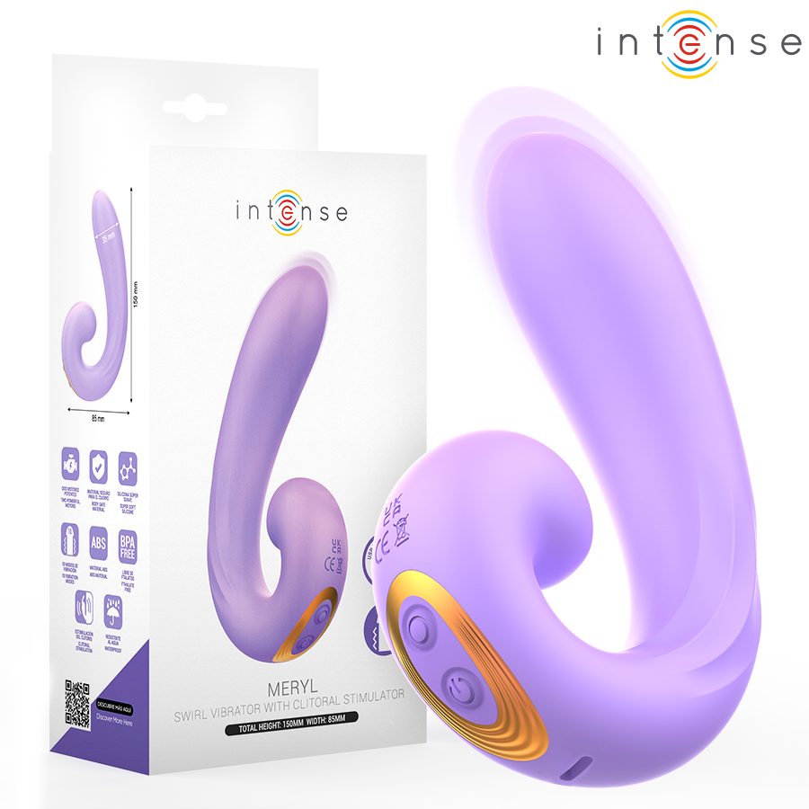 STIMOLATORE CLITORIDEO A DOPPIA VIBRAZIONE, ERGONOMICO E POTENTE, 10 MODALITÀ DI VIBRAZIONE