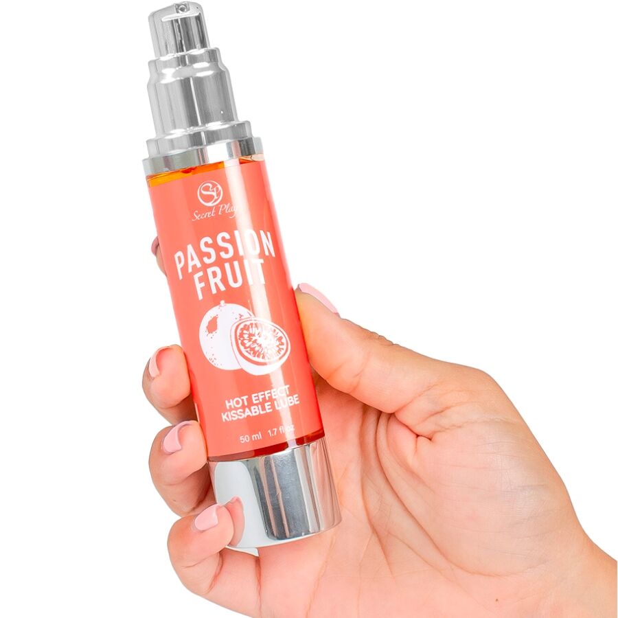 LUBRIFICANTE RISCALDANTE FRUTTO DELLA PASSIONE, EFFETTO 2 IN 1, SENZA PARABENI