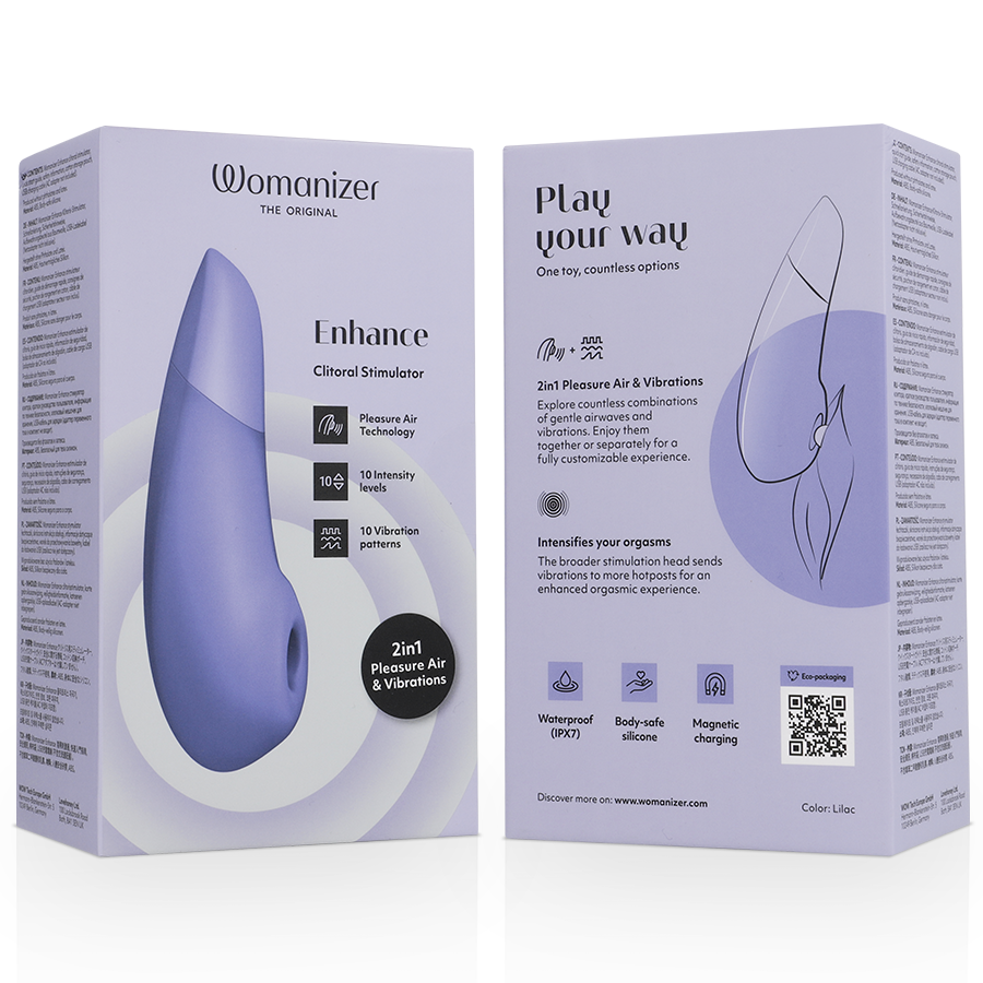 WOMANIZER - STIMOLATORE CLITORIDEO POTENZIATO LILLA
