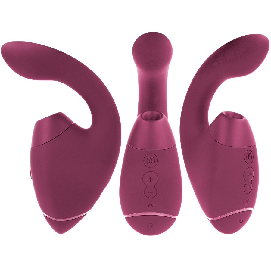 STIMOLATORE, DOPPIA STIMOLAZIONE 3D PLEASURE AIR, 14 LIVELLI INTENSITÀ, IMPERMEABILE IPX7