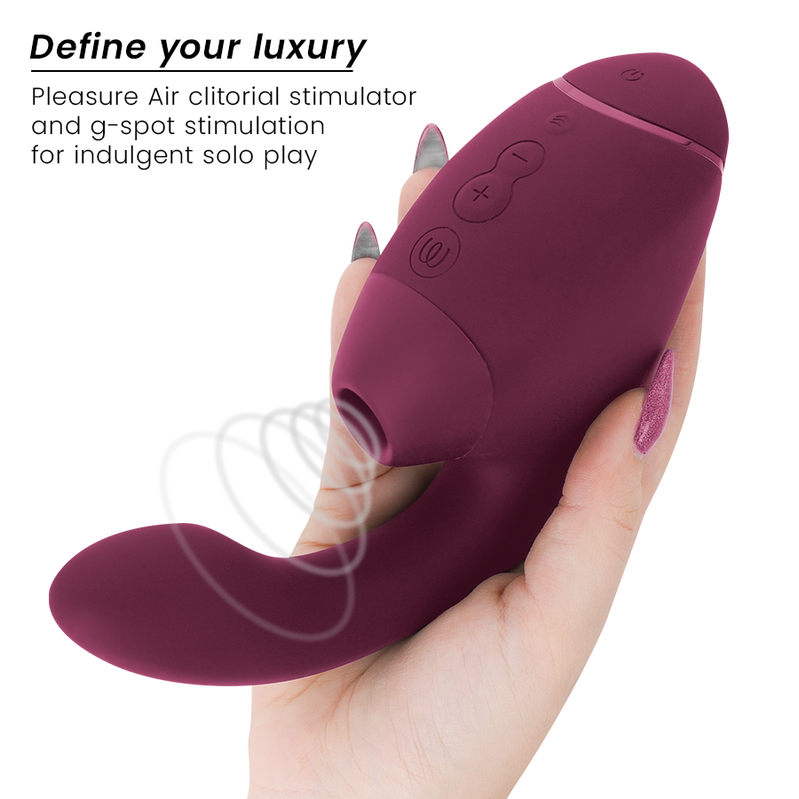 STIMOLATORE, DOPPIA STIMOLAZIONE 3D PLEASURE AIR, 14 LIVELLI INTENSITÀ, IMPERMEABILE IPX7