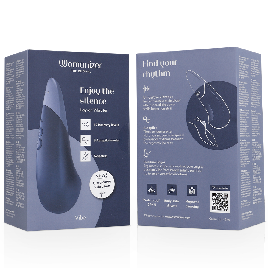 VIBRATORE LAY-ON, TECNOLOGIA ULTRAWAVE, SILENZIOSO IPX7