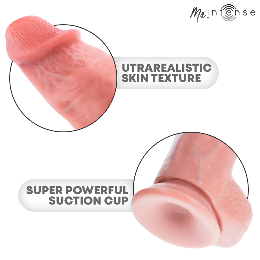 DILDO ULTRA REALISTICO, VENTOSA POTENTE, SILICONE MORBIDO 25,5 CM