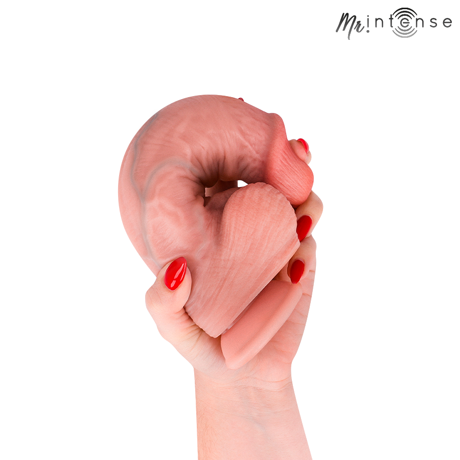 DILDO MEDIO ULTRA-REALISTICO, SILICONE MORBIDO, VENTOSA POTENTE 23 CM