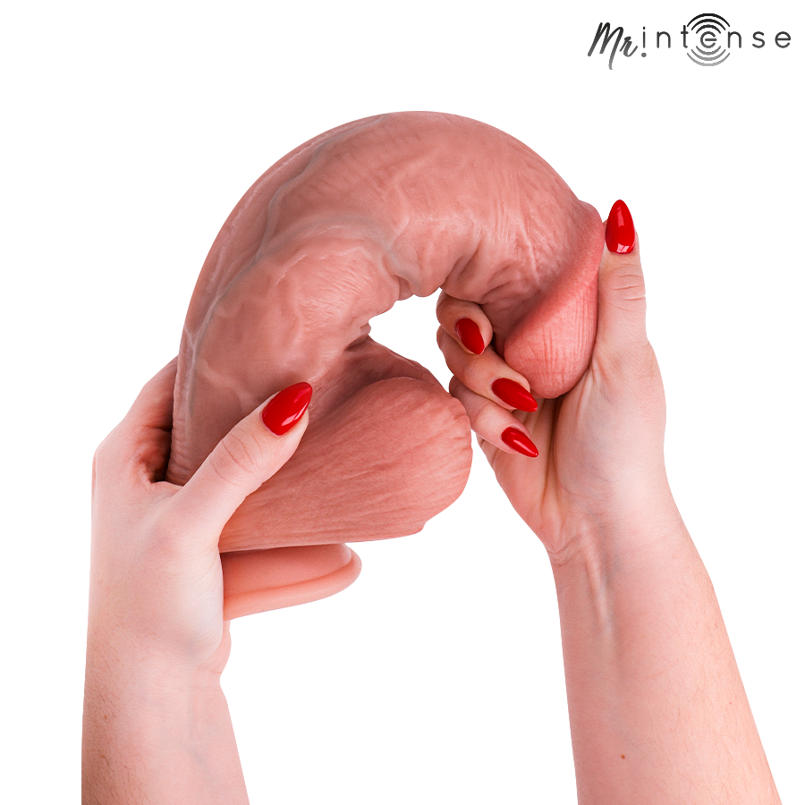 DILDO IN  SILICONE ULTRA REALISTICO, VENTOSA POTENTE, DESIGN ERGONOMICO, 28 CM