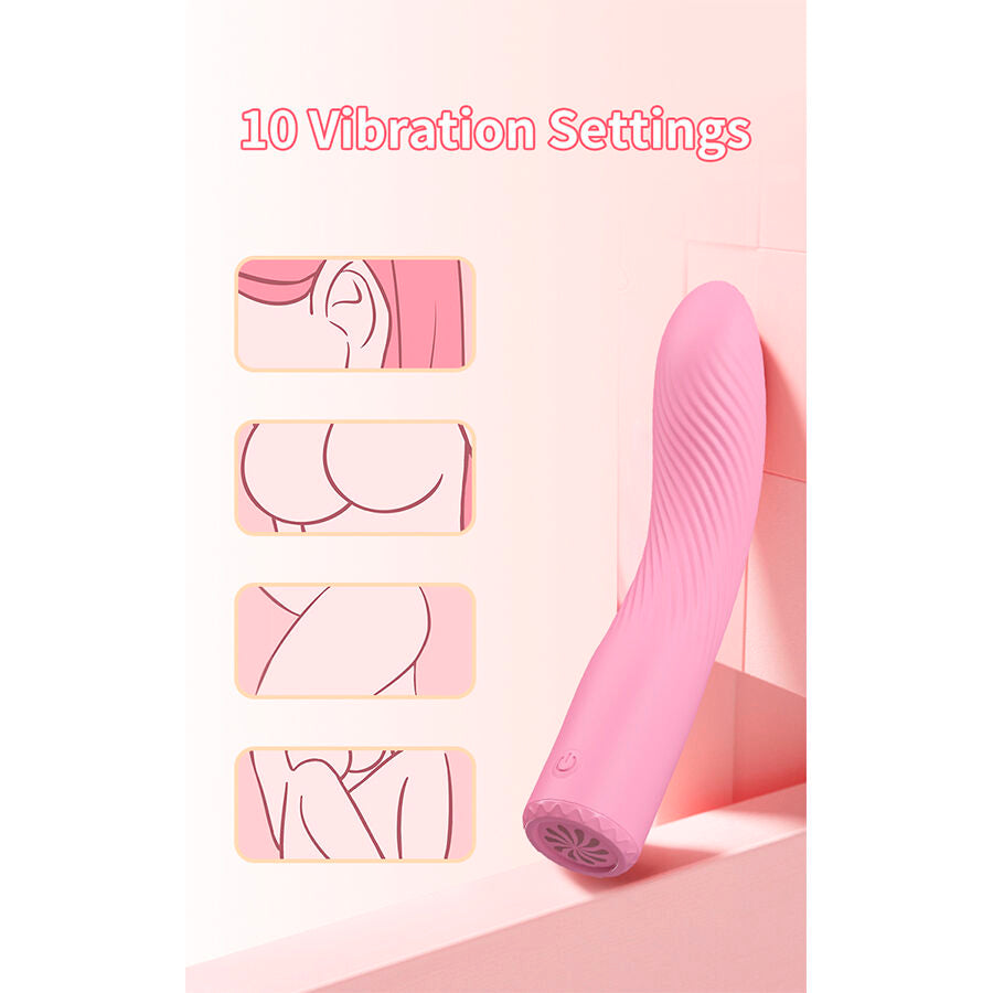 VIBRATORE PUNTO G, SILICONE BODY-SAFE, 10 MODALITÀ VIBRAZIONE