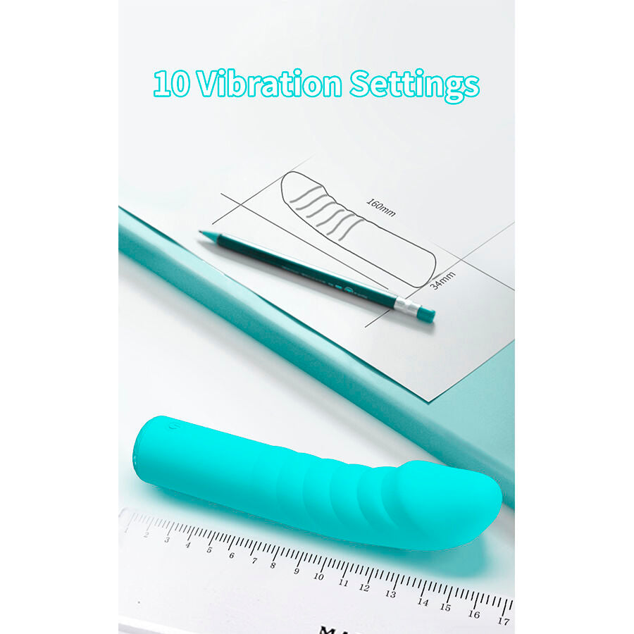 VIBRATORE G-SPOT ERGONOMICO, 10 MODALITÀ DI VIBRAZIONE, LUCE RESPIRANTE