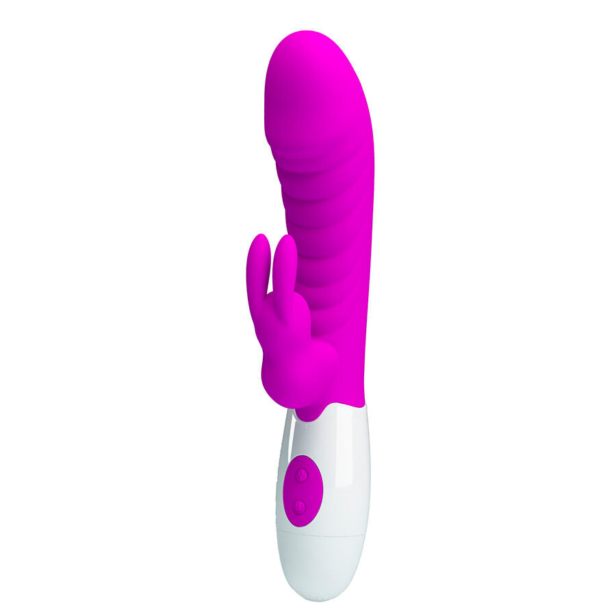 VIBRATORE RABBIT CON 30 IMPULSI, SILICONE FDA, DESIGN ERGONOMICO