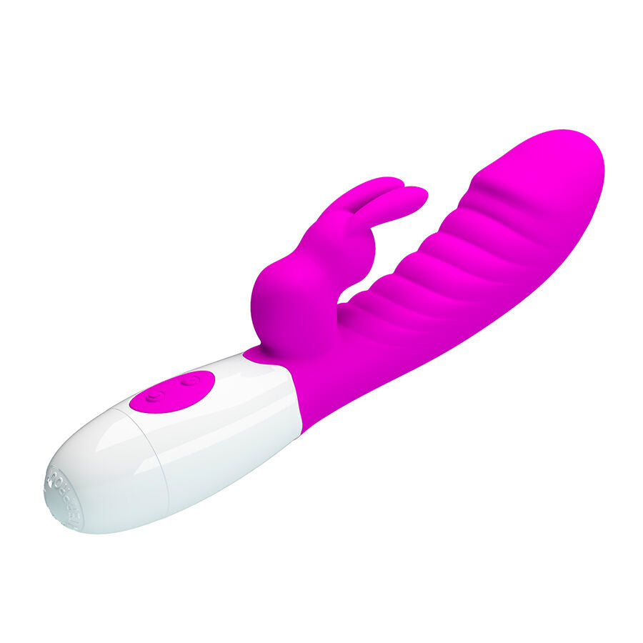 VIBRATORE RABBIT CON 30 IMPULSI, SILICONE FDA, DESIGN ERGONOMICO