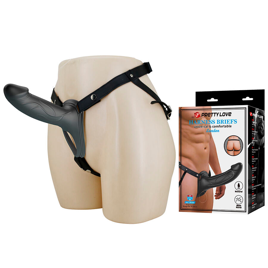 PRETTY LOVE - LANDON NERO VIBRANTE STRAP-ON