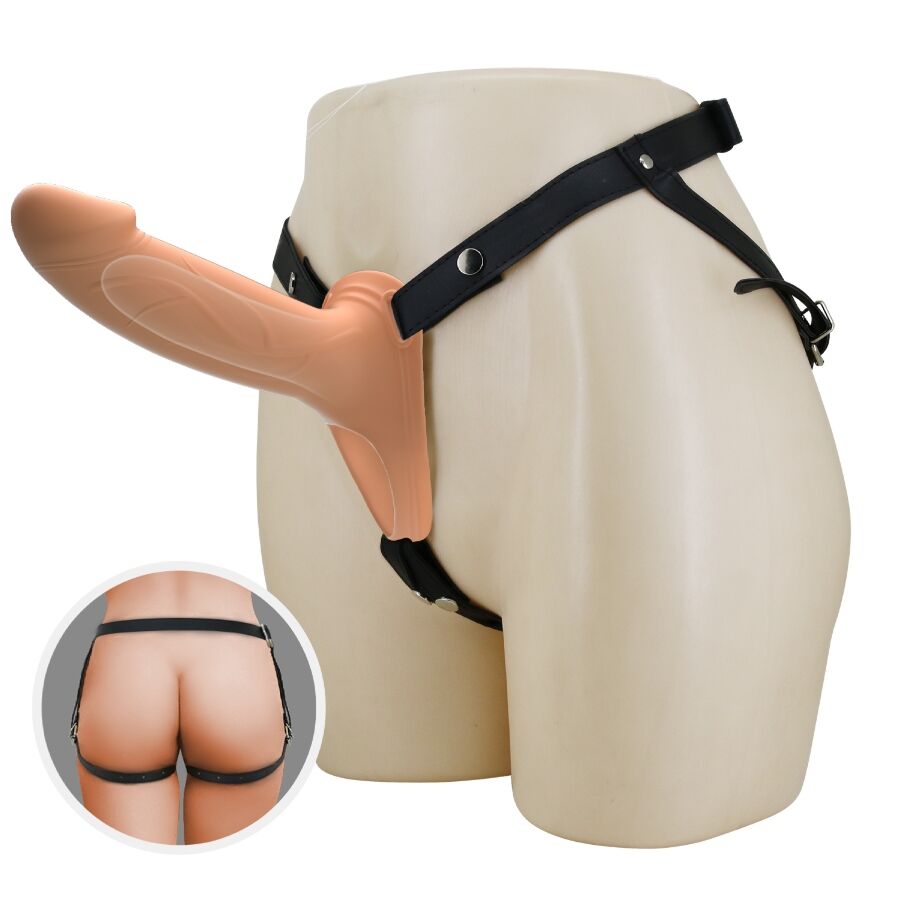 STRAP-ON REALISTICO, SILICONE PREMIUM SENZA FTALATI, CINTURINI REGOLABILI