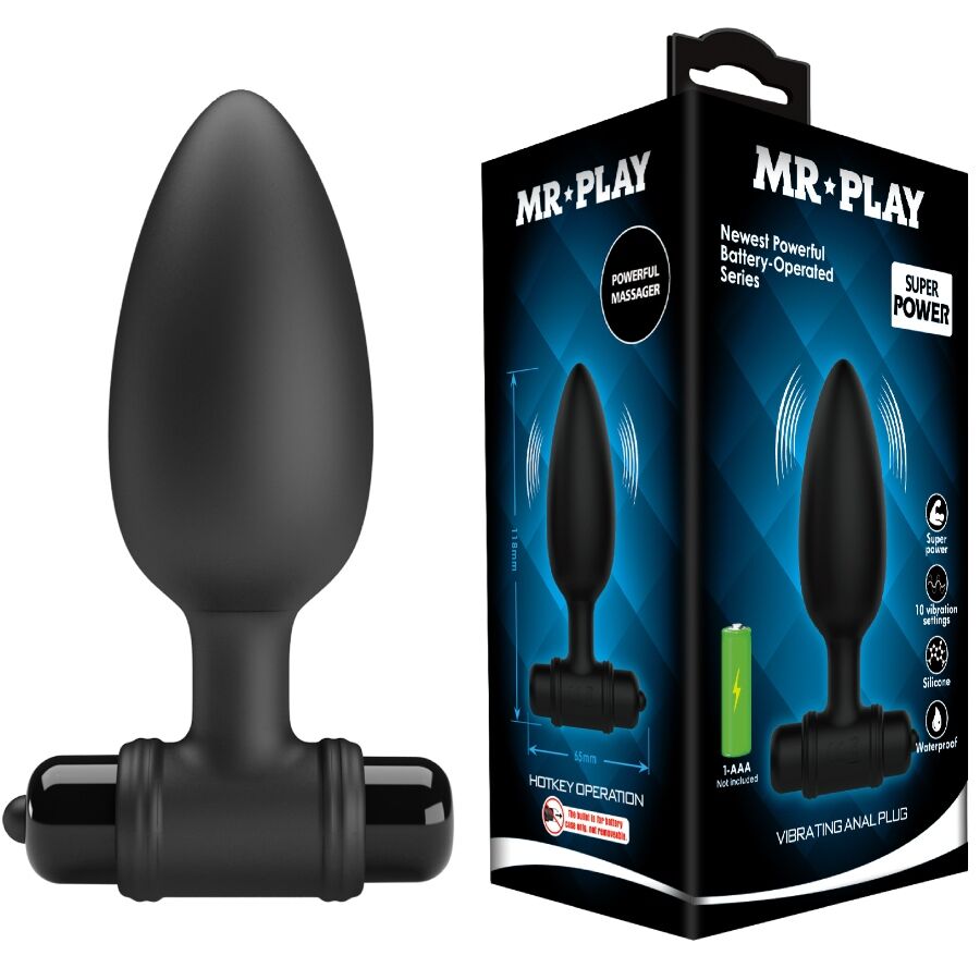 PLUG ANALE VIBRANTE, STIMOLAZIONE PROFONDA, 10 FUNZIONI, RICARICABILE USB