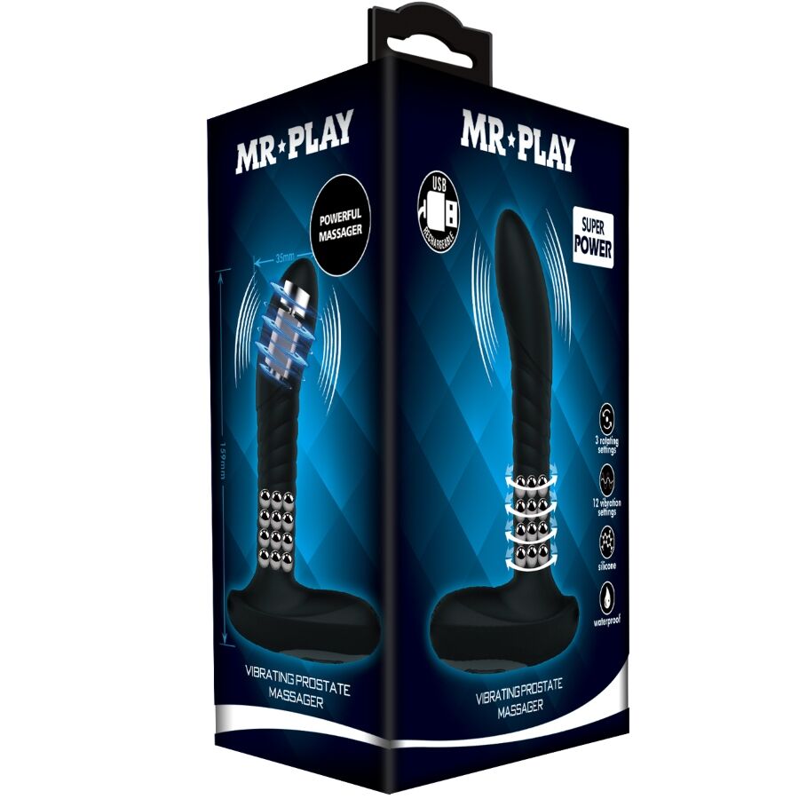 MASSAGGIATORE PROSTATICO, ROTAZIONE E VIBRAZIONE AVANZATE, MEMORIA INTELLIGENTE