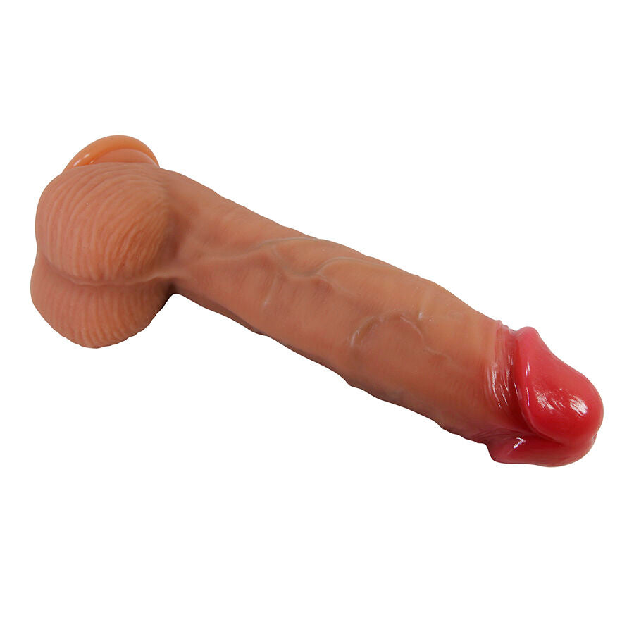 DILDO REALISTICO CON VENTOSA, SILICONE PREMIUM SENZA FTALATI, DESIGN VENATO ERGONOMICO