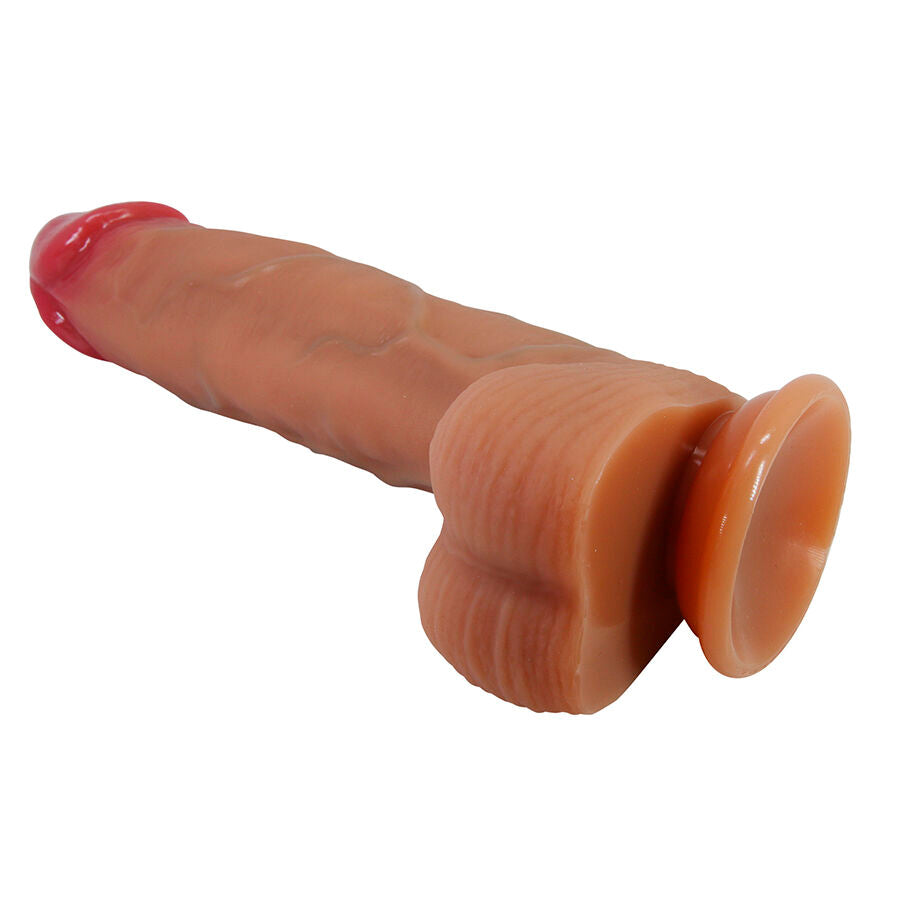 DILDO REALISTICO CON VENTOSA, SILICONE PREMIUM SENZA FTALATI, DESIGN VENATO ERGONOMICO