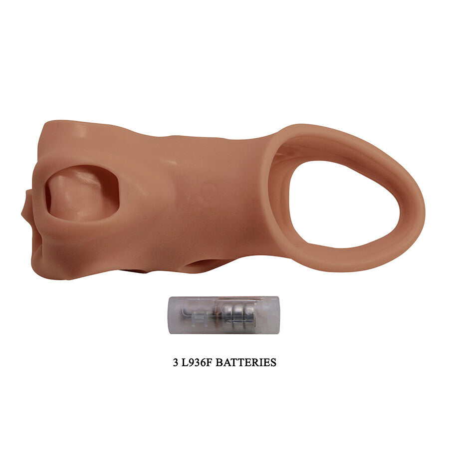 GUAINA VIBRANTE REALISTICA CON MINI VIBRATORE, MATERIALE TPE PREMIUM, ERGONOMICA E SILENZIOSA