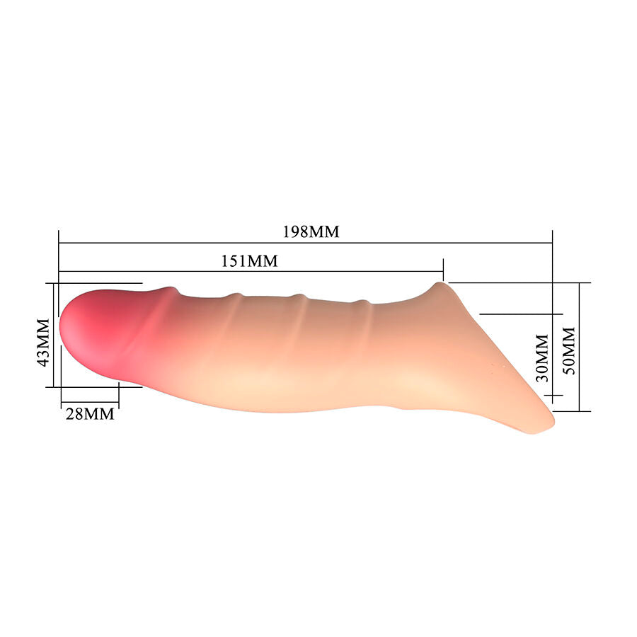 GUAINA REALISTICA PER PENE CON VENE MASSAGGIANTI, MATERIALE TPE PREMIUM, STIMOLAZIONE INTENSA