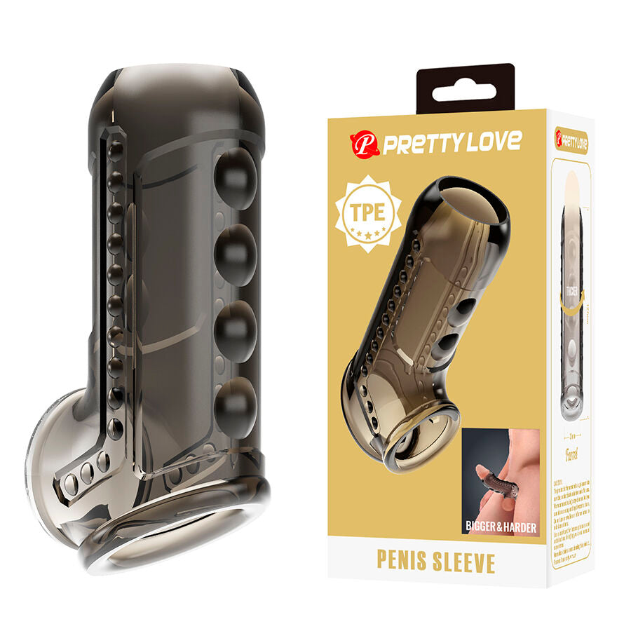 GUAINA TESTURIZZATA PER PENE, STIMOLAZIONE INTENSIFICATA, MATERIALE TPE PREMIUM