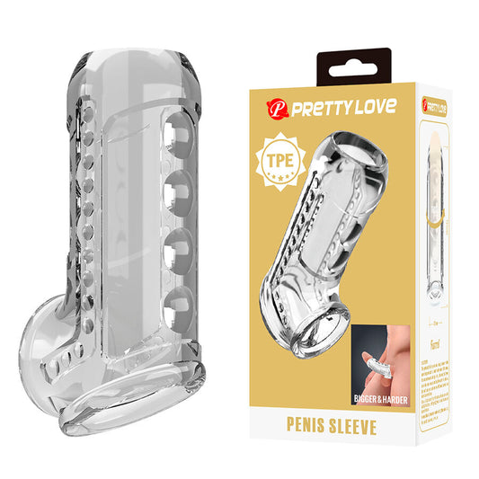 PRETTY LOVE - GUAINA PER PENE TRASPARENTE CON TEXTURE