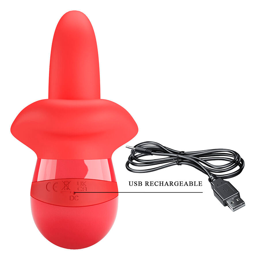 PRETTY LOVE - OBELIA MASTURBATORE VIBRATORE CON LINGUA E MOVIMENTO ORBITALE
