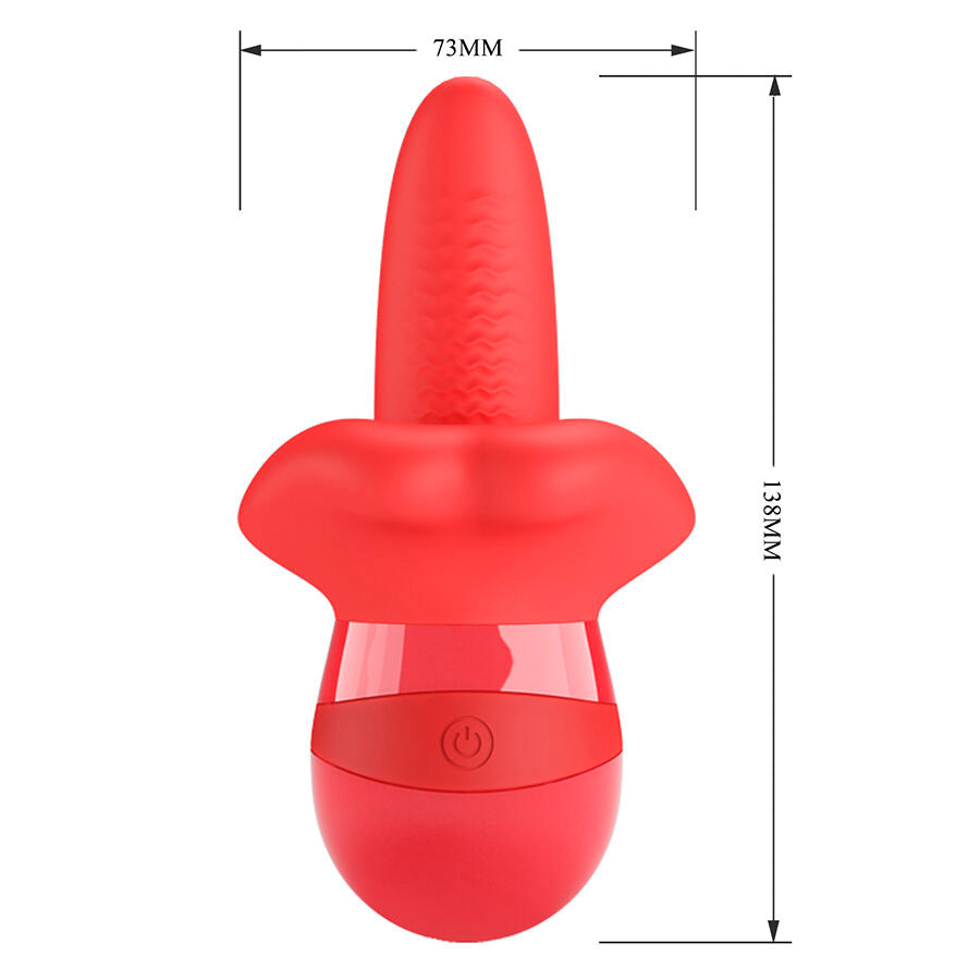 PRETTY LOVE - OBELIA MASTURBATORE VIBRATORE CON LINGUA E MOVIMENTO ORBITALE