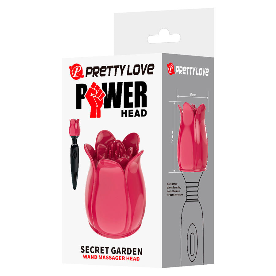 PRETTY LOVE - SECRET GARDEN TESTA DA MASSAGGIO ROSA