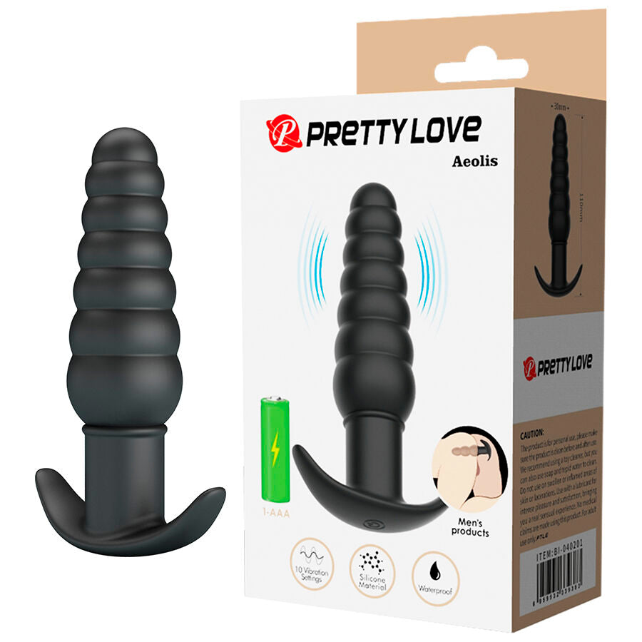 Plug anale vibrante in silicone per prostata
