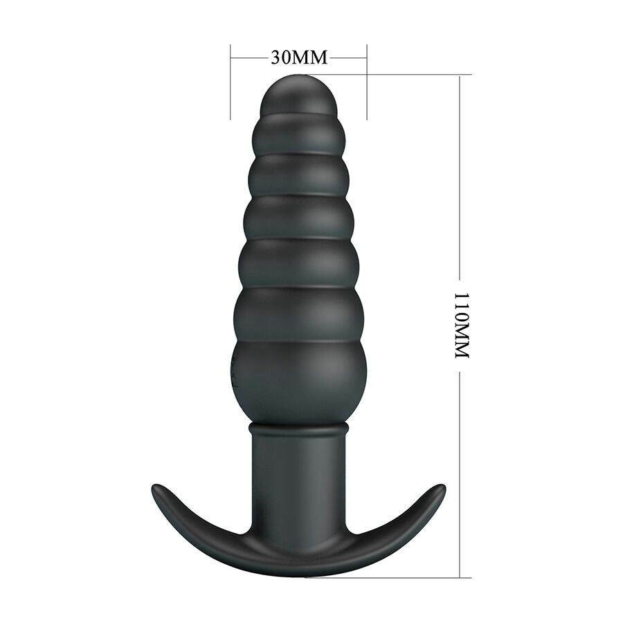 Plug anale vibrante in silicone per prostata