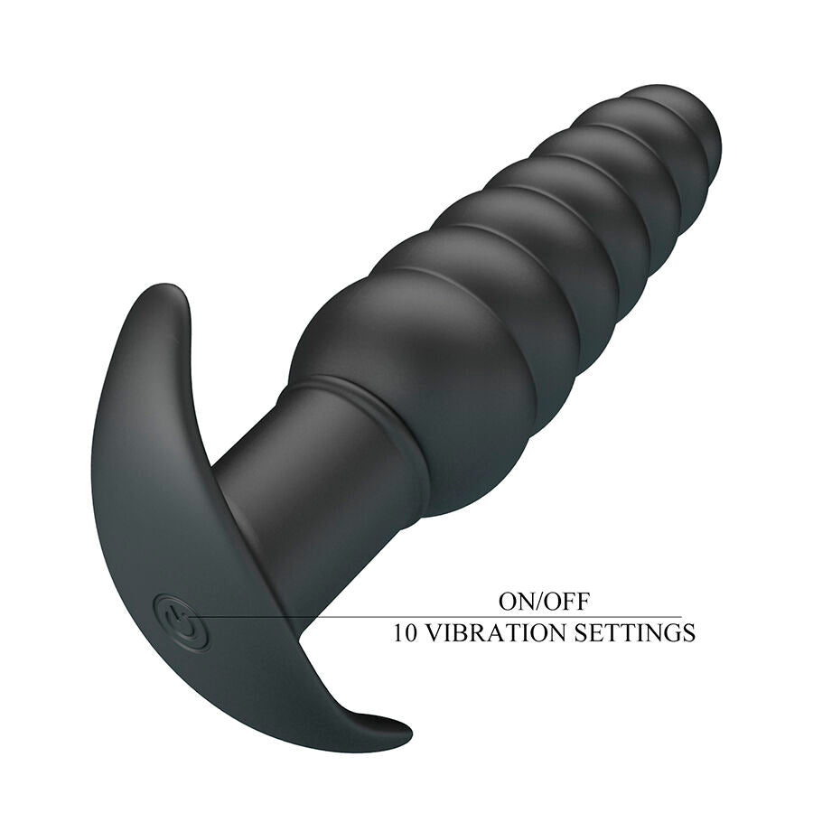Plug anale vibrante in silicone per prostata
