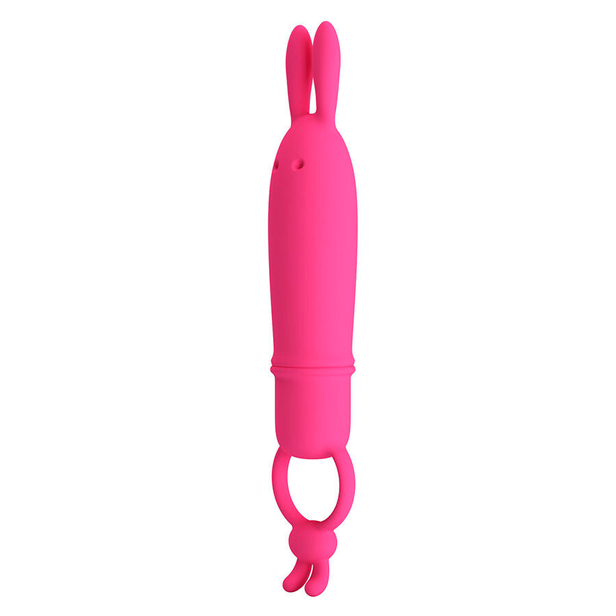 MINI VIBRATORE IN SILICONE, 10 MODALITÀ DI VIBRAZIONE, ANELLO DI RESISTENZA
