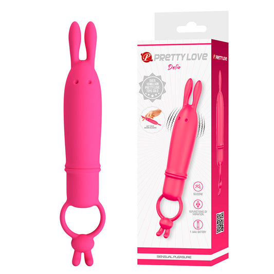 PRETTY LOVE - DELIA VIBRATORE CONIGLIO CON ANELLO DI RESISTENZA
