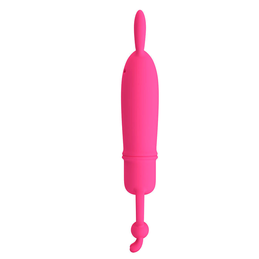 MINI VIBRATORE IN SILICONE, 10 MODALITÀ DI VIBRAZIONE, ANELLO DI RESISTENZA