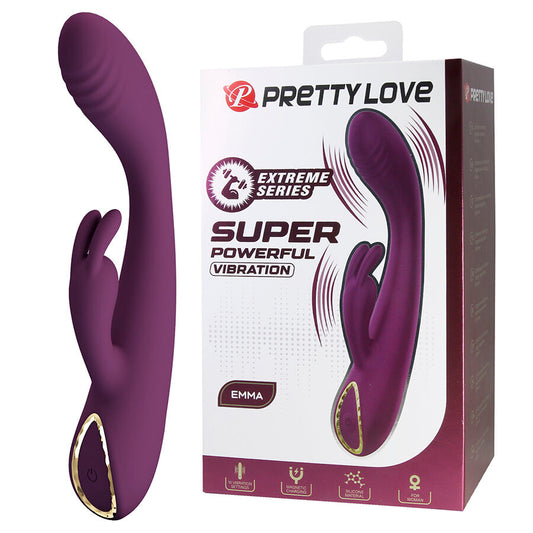 PRETTY LOVE - EMMA VIBRATORE VIOLA CON STIMOLATORE RABBIT