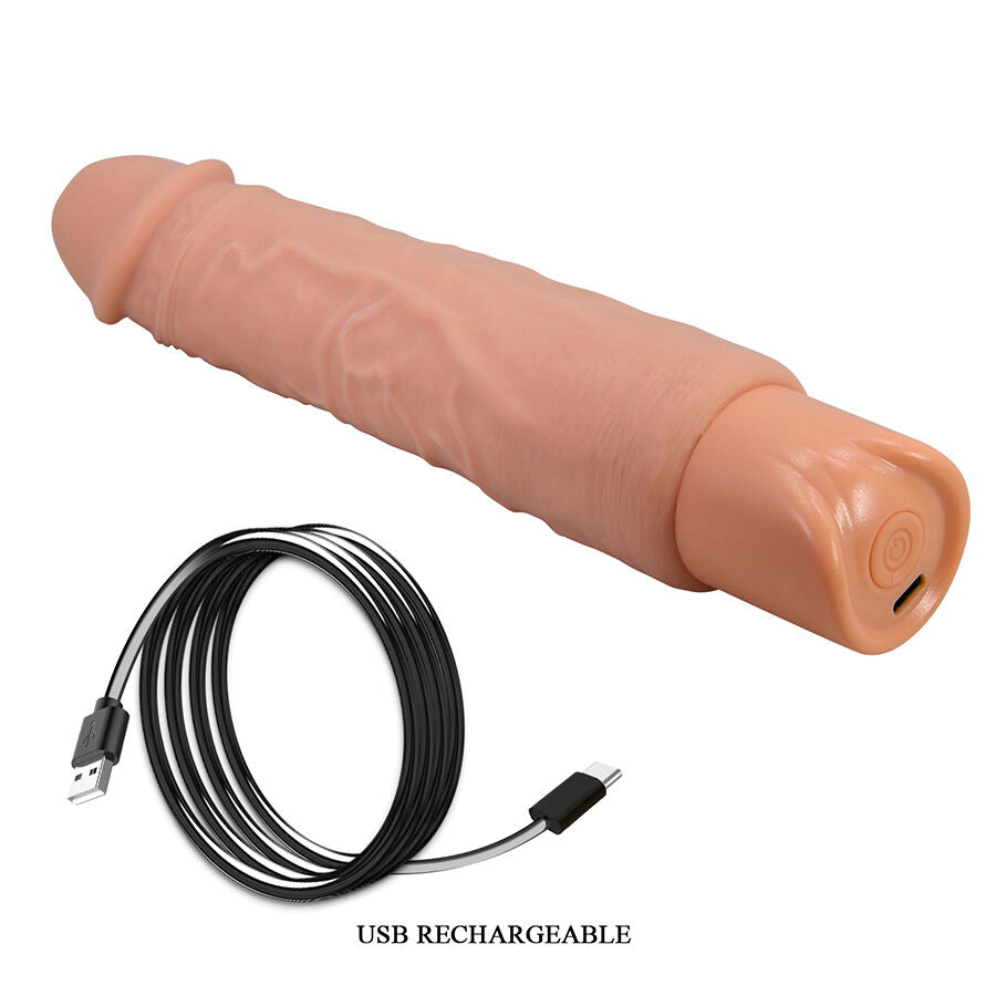 VIBRATORE REALISTICO, 10 FUNZIONI VIBRAZIONE, RICARICABILE USB