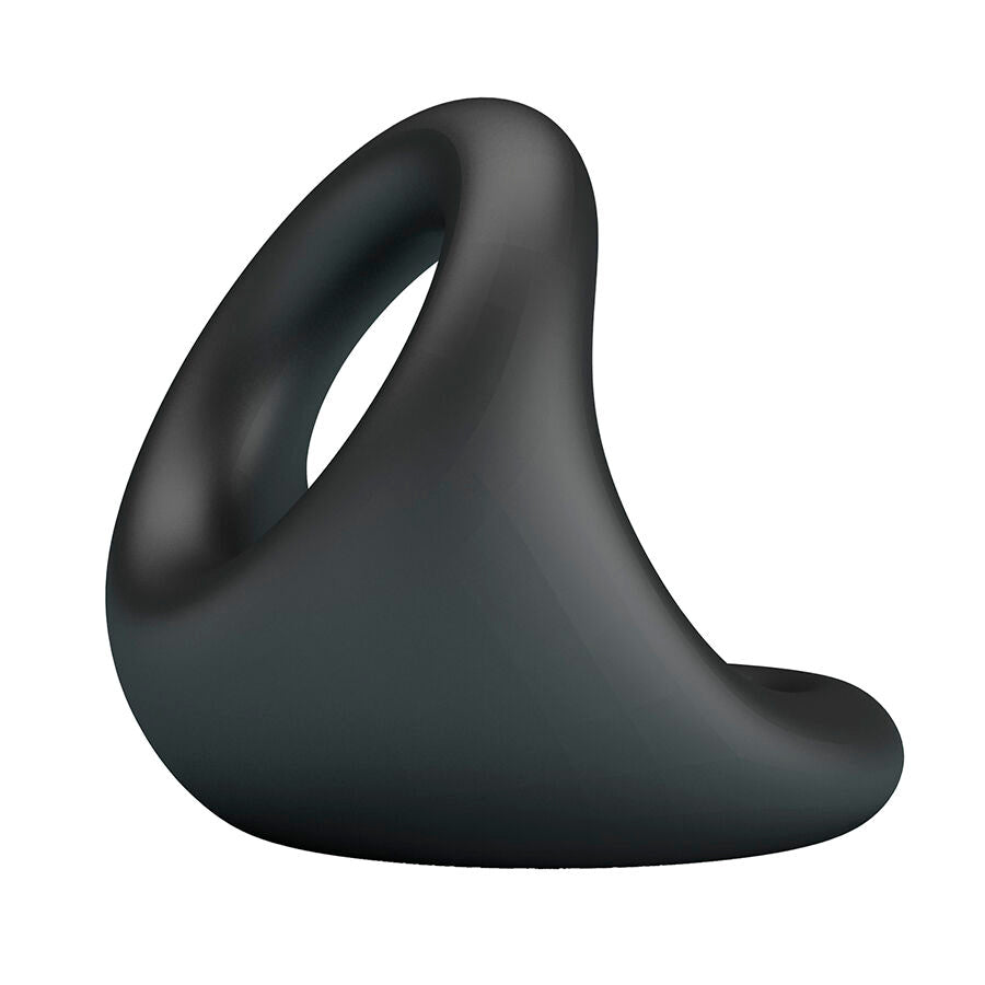 ANELLO ERGONOMICO PER PENE E TESTICOLI, SILICONE MORBIDO, DOPPIA FUNZIONE DI SUPPORTO E ALLUNGAMENTO