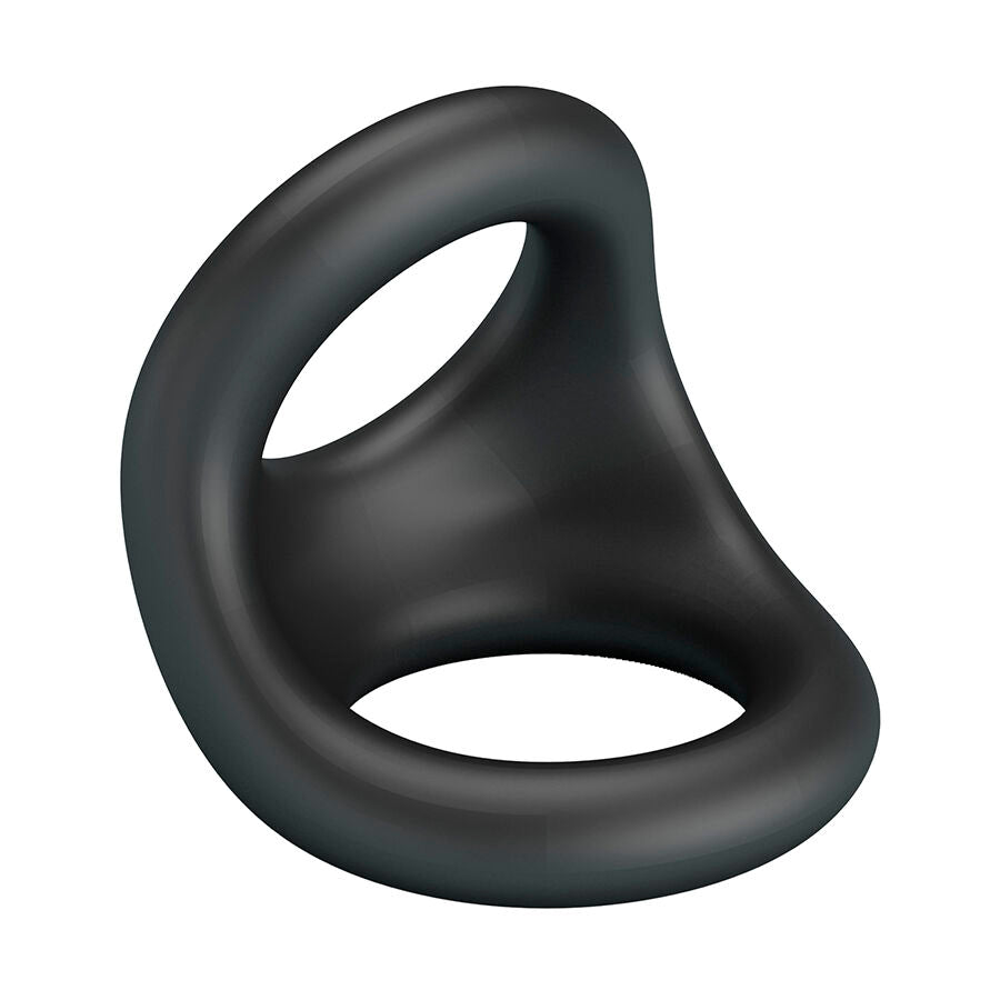 ANELLO ERGONOMICO PER PENE E TESTICOLI, SILICONE MORBIDO, DOPPIA FUNZIONE DI SUPPORTO E ALLUNGAMENTO