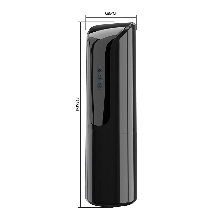 MASTURBATORE VIBRANTE CON SUZIONE, SCHERMO LED, TEXTURE REALISTICA