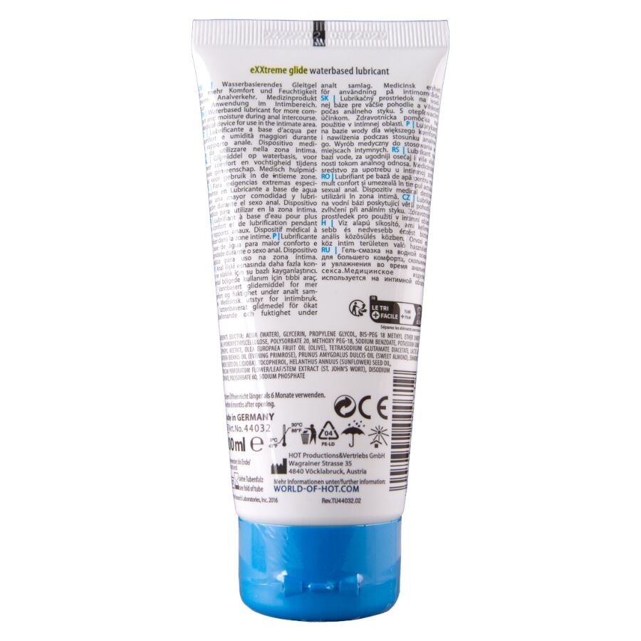 LUBRIFICANTE ANALE PREMIUM A BASE D'ACQUA, FORMULA RILASSANTE CON ESTRATTI NATURALI, 100 ML