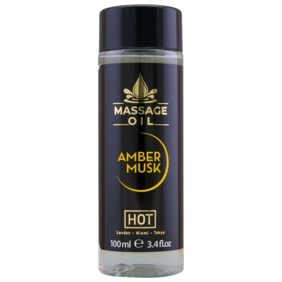 OLIO DA MASSAGGIO AMBRA E MUSCHIO, NUTRIENTE CON VITAMINA E, 100 ML