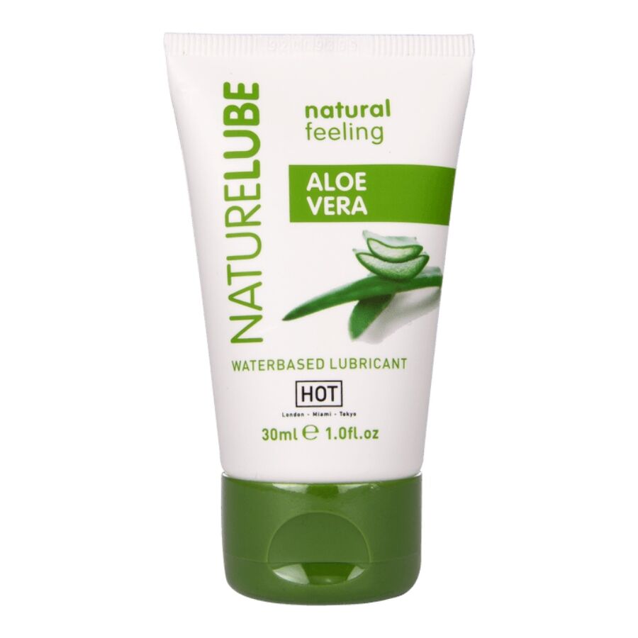 LUBRIFICANTE A BASE D'ACQUA CON ALOE VERA, FORMULA NATURALE, FORMATO VIAGGIO 30 ML