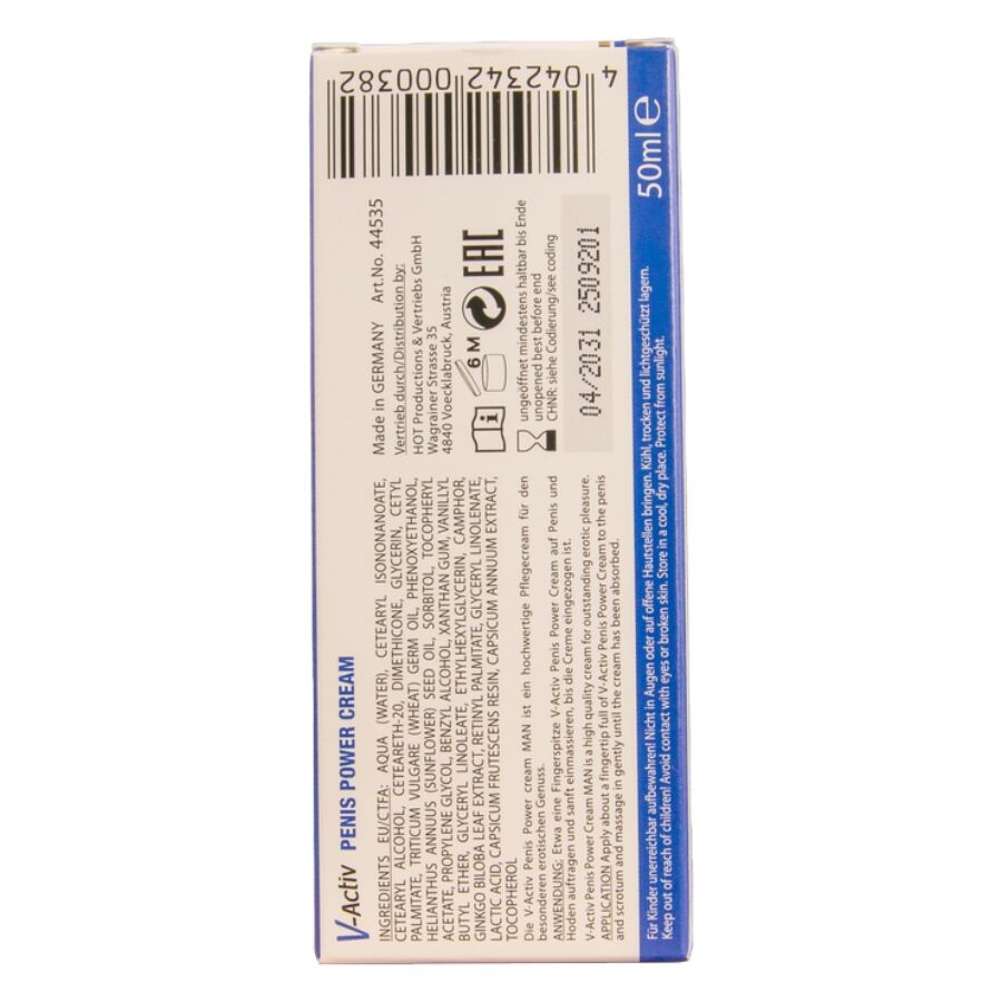 CREMA RIVITALIZZANTE PER UOMO, FORMULA NUTRIENTE AD ASSORBIMENTO RAPIDO, SUPPORTO VITALITÀ INTIMA