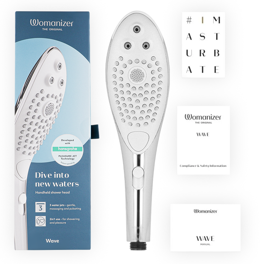 SOFFIONE DOCCIA STIMOLANTE 2 IN 1, MASSAGGIO AD ACQUA PRESSURIZZATO, DESIGN ERGONOMICO CROMATO