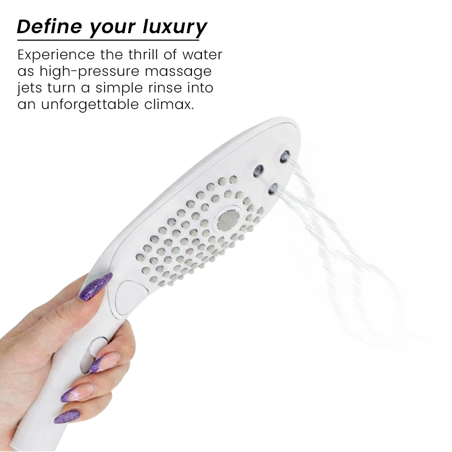 SOFFIONE DOCCIA 2 IN 1 CON STIMOLAZIONE CLITORIDEA, TECNOLOGIA ECOSMARTWATER, DESIGN ERGONOMICO